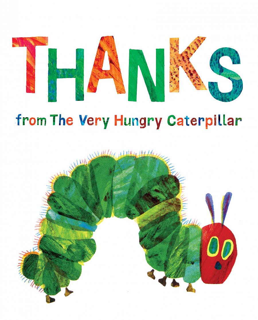 Thanks from The Very Hungry Caterpillar book cover